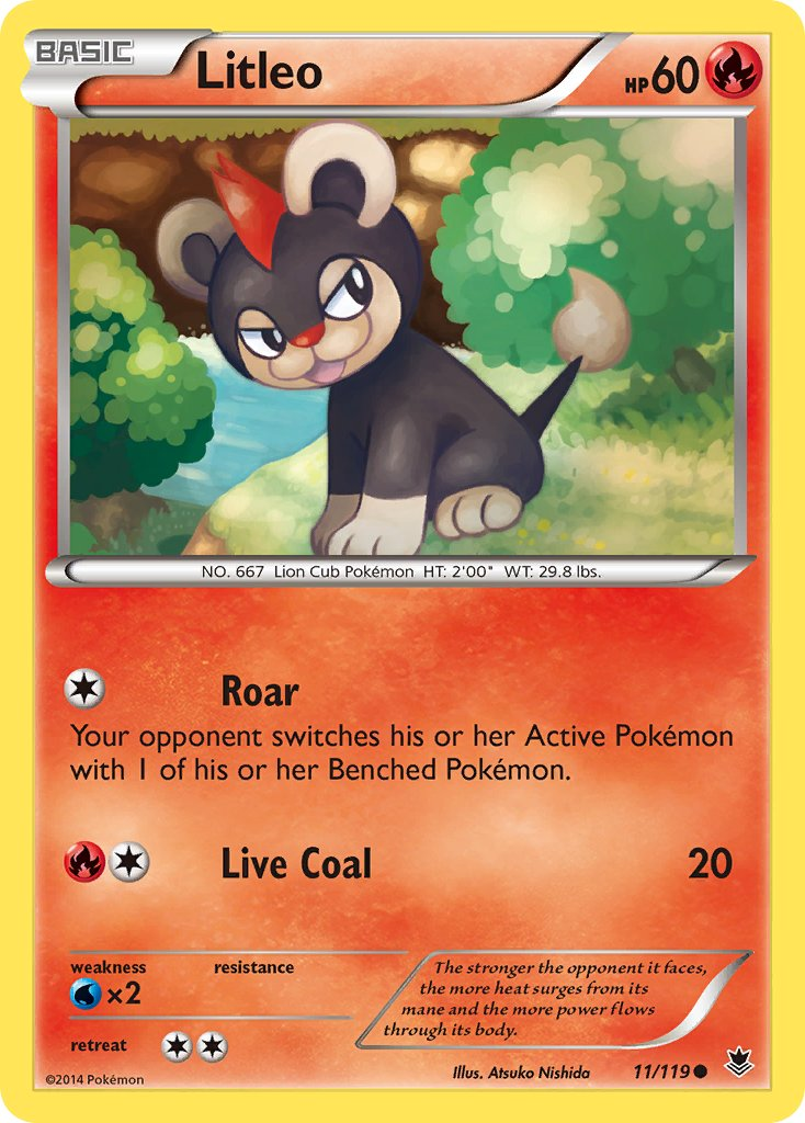 Litleo Pokémon card