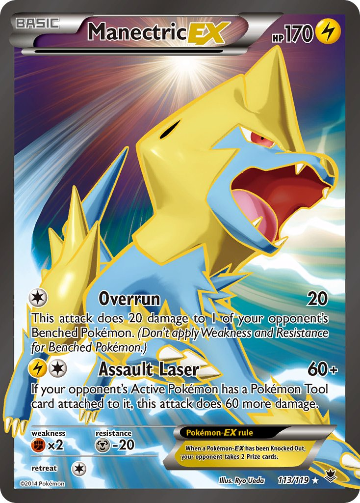 Manectric EX Pokémon card
