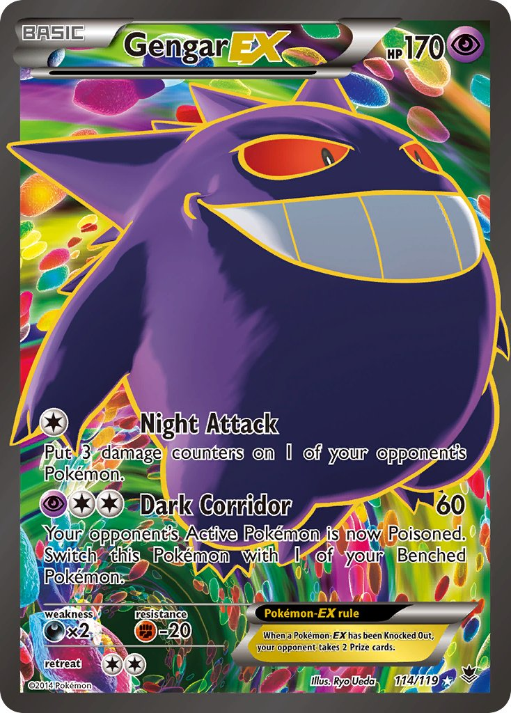 Gengar EX Pokémon card