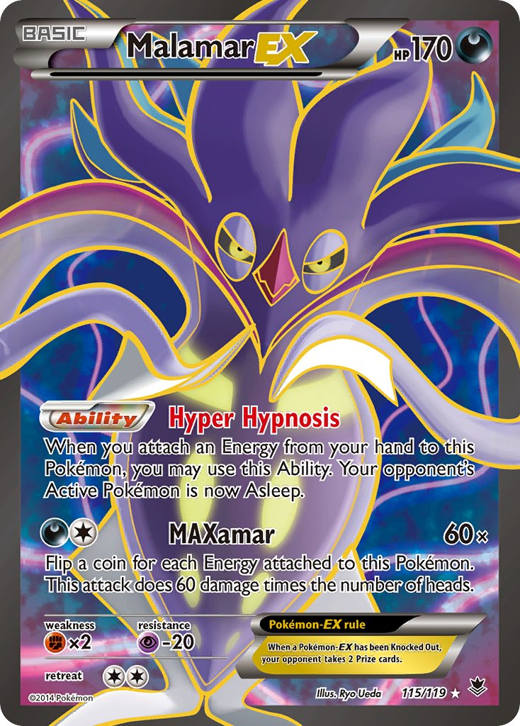 Malamar EX Pokémon card