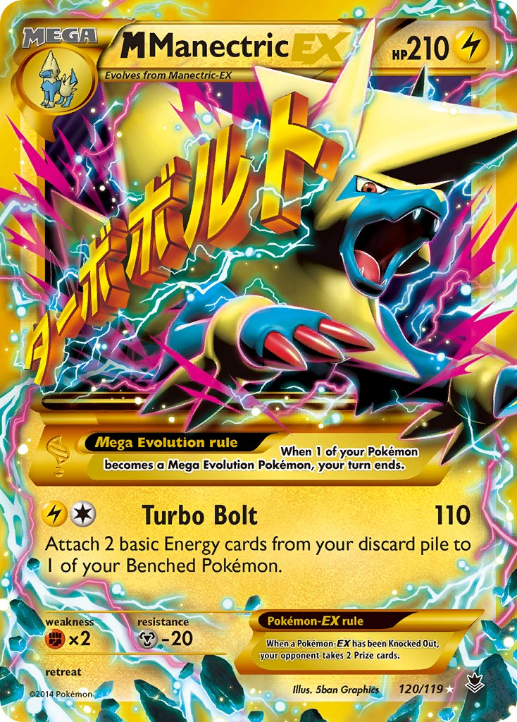 Mega Manectric EX Pokémon card