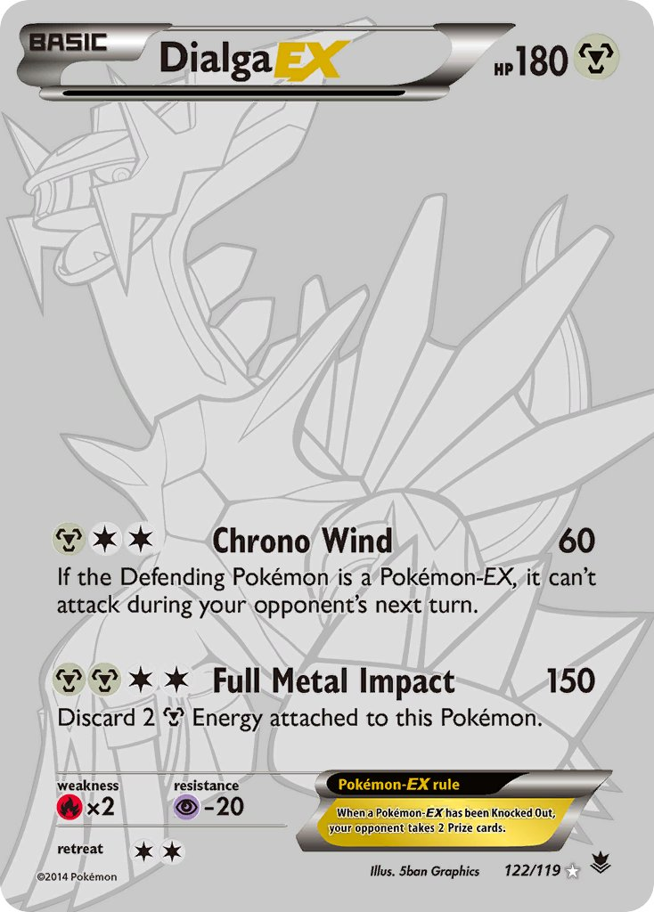 Dialga EX Pokémon card