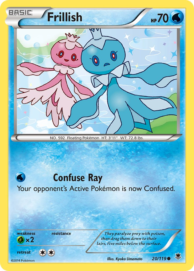 Frillish Pokémon card