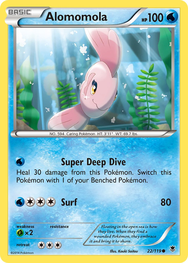 Alomomola Pokémon card