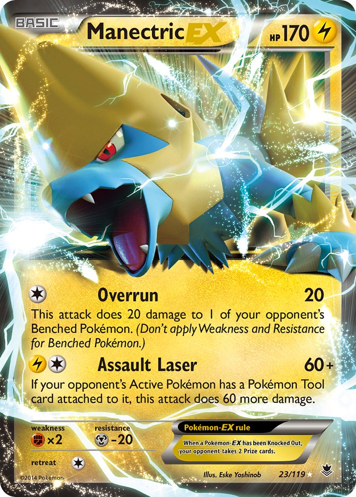 Manectric EX Pokémon card