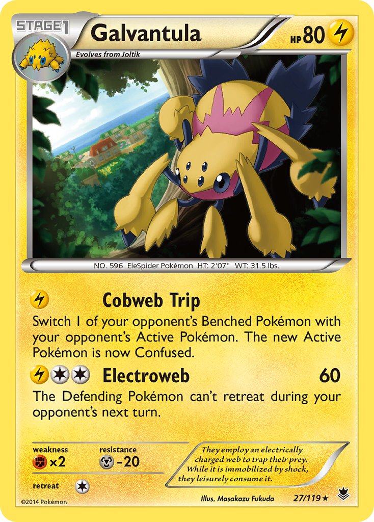 Galvantula Pokémon card