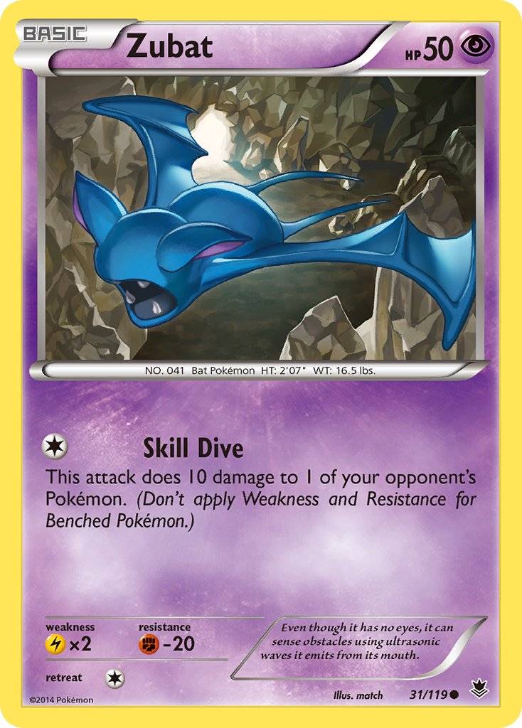 Zubat Pokémon card