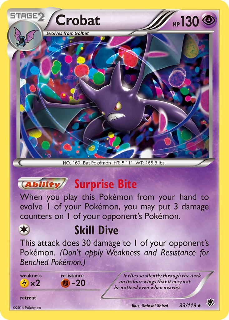 Crobat Pokémon card
