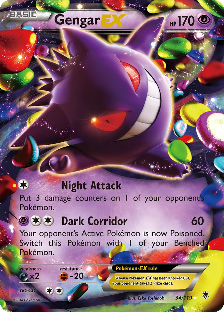 Gengar EX Pokémon card