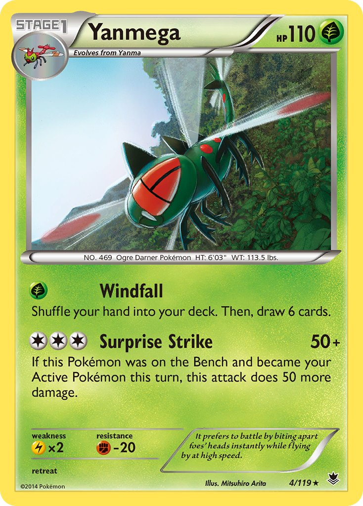 Yanmega Pokémon card