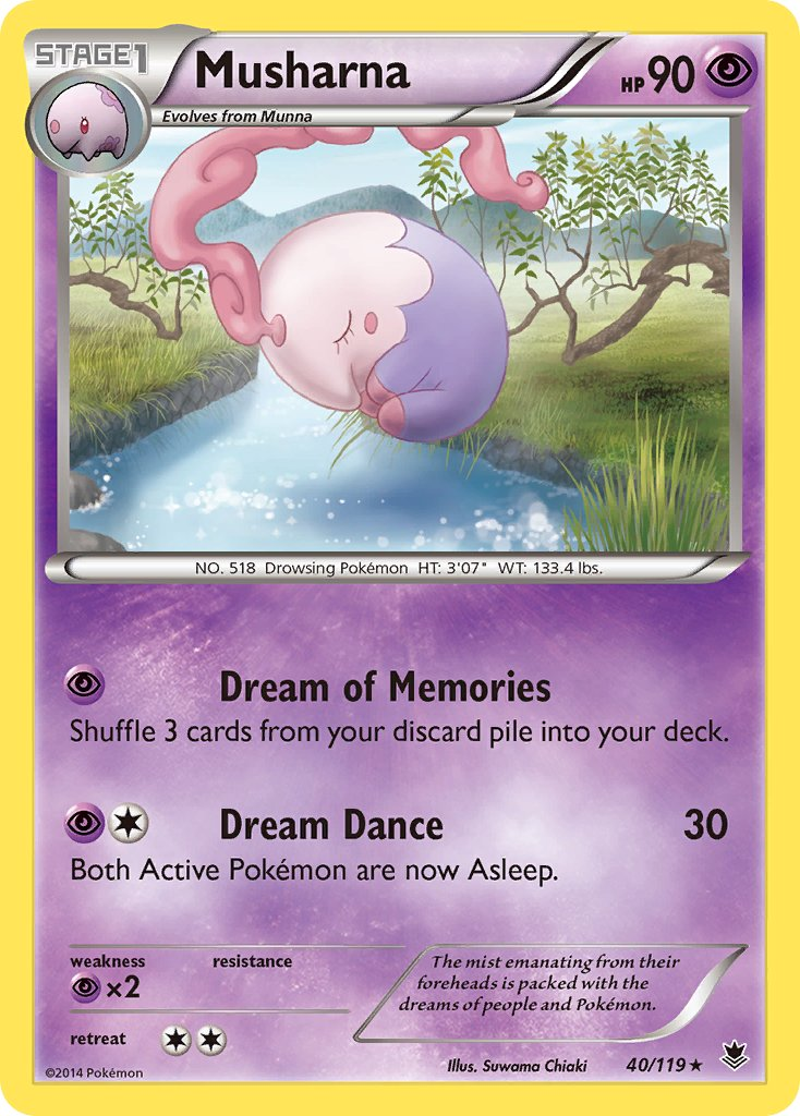 Musharna Pokémon card