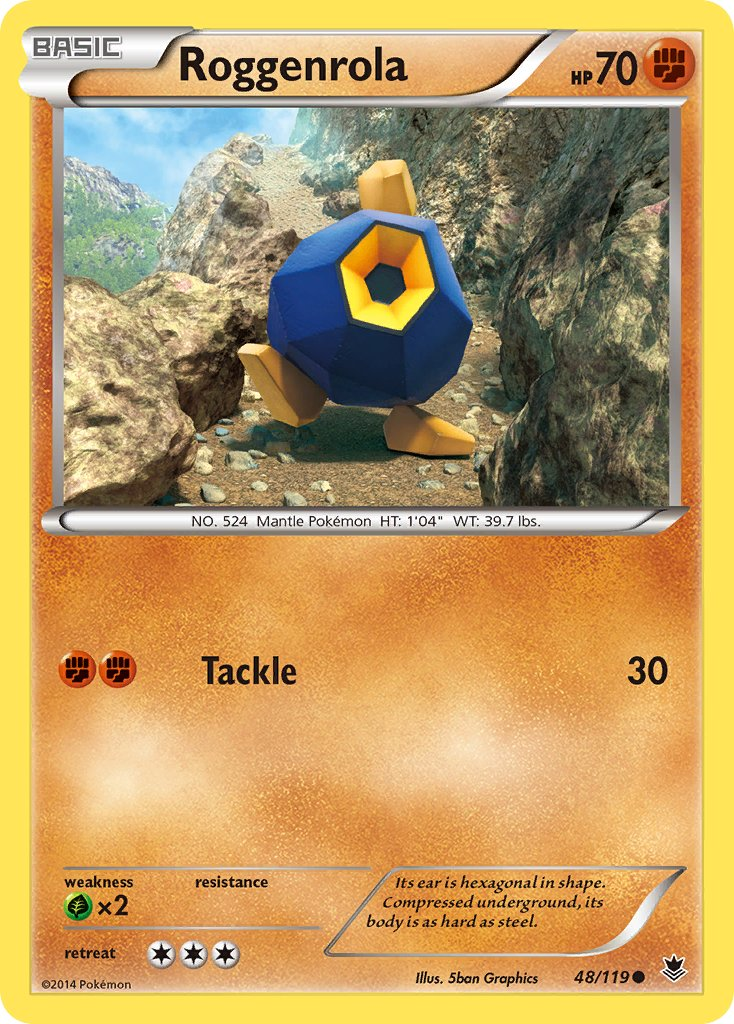 Roggenrola Pokémon card