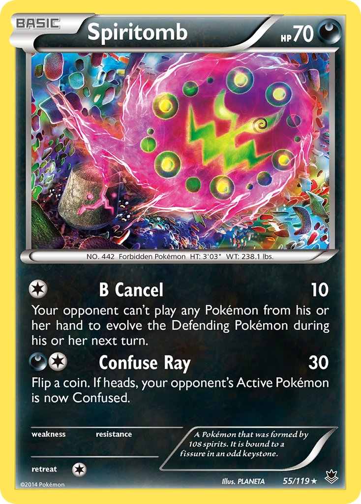 Spiritomb Pokémon card