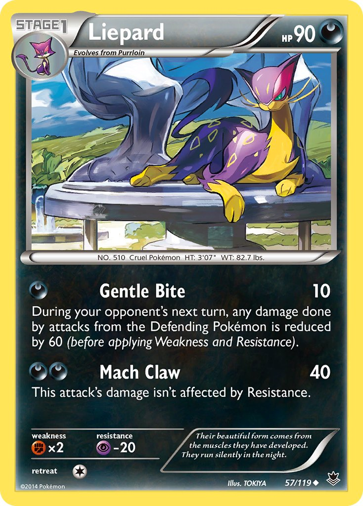 Liepard Pokémon card