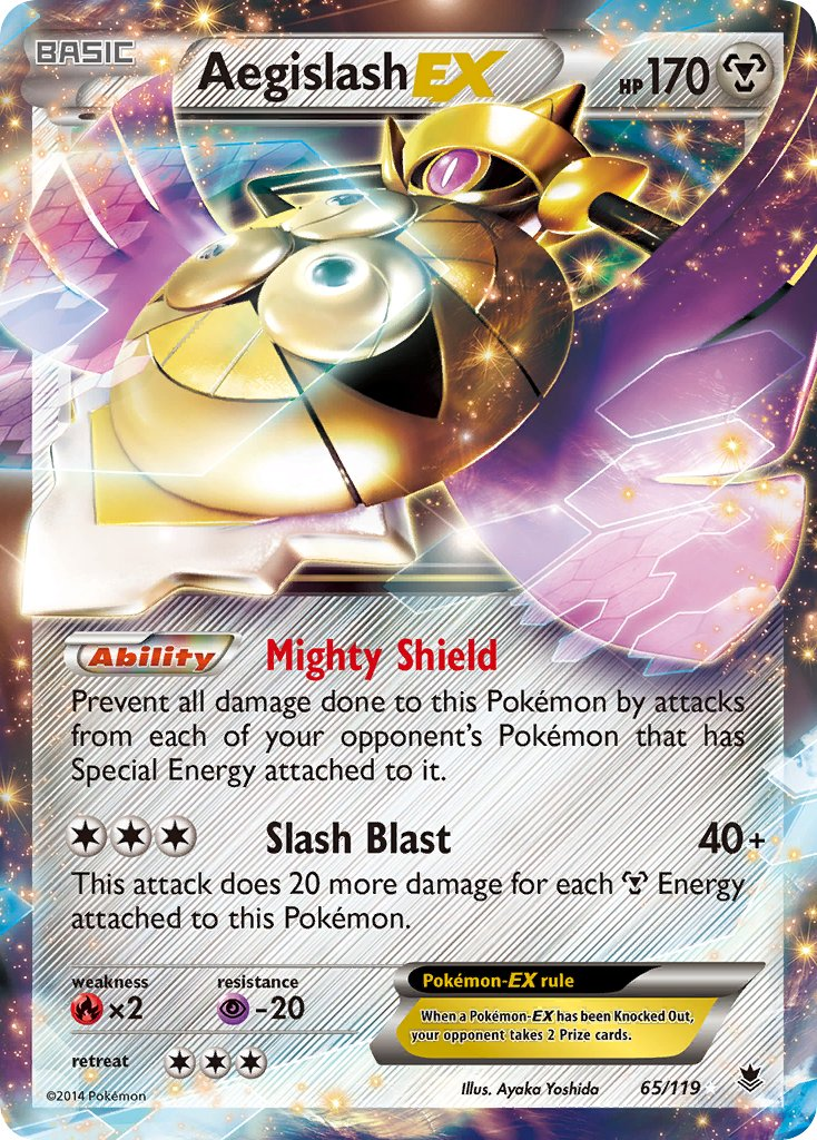 Aegislash EX Pokémon card