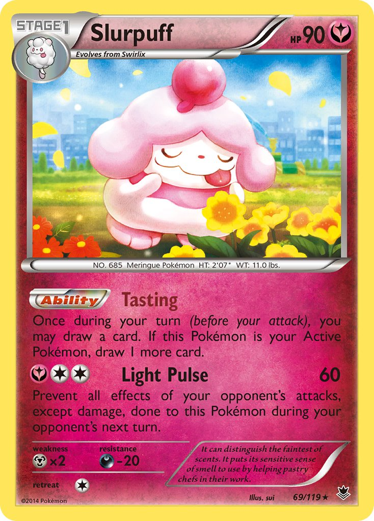Slurpuff Pokémon card