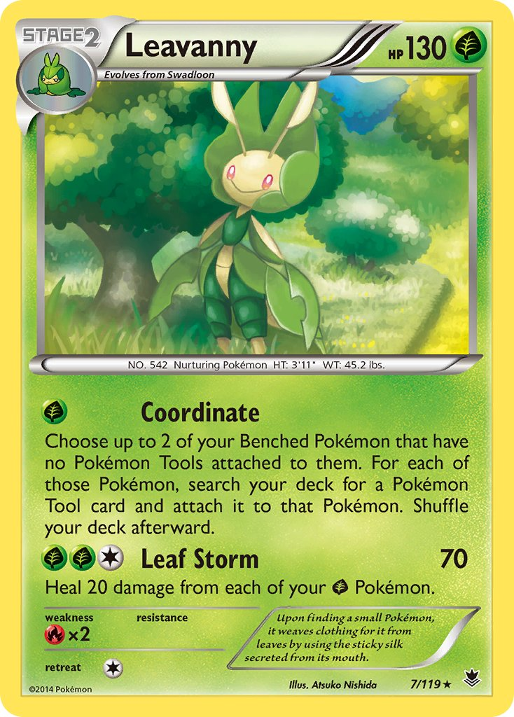 Leavanny Pokémon card