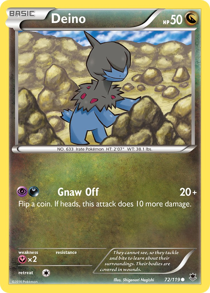 Deino Pokémon card