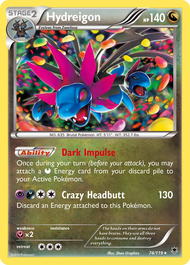 Hydreigon Pokémon card