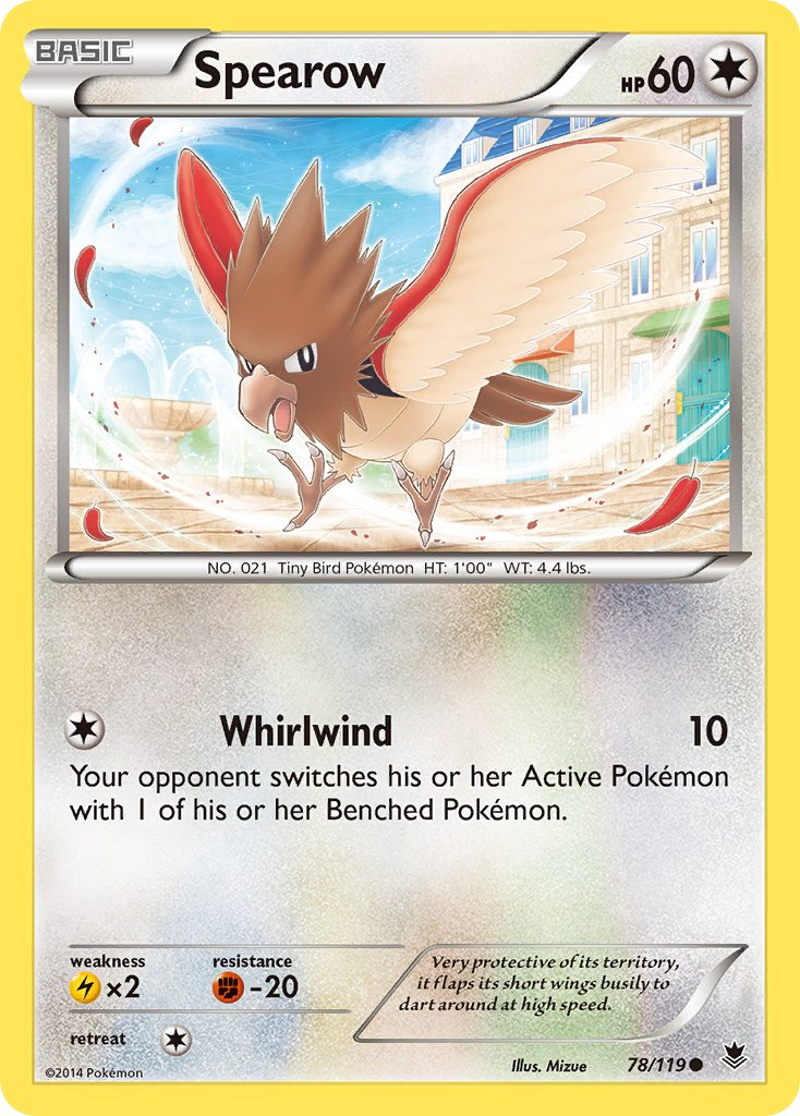 Spearow Pokémon card