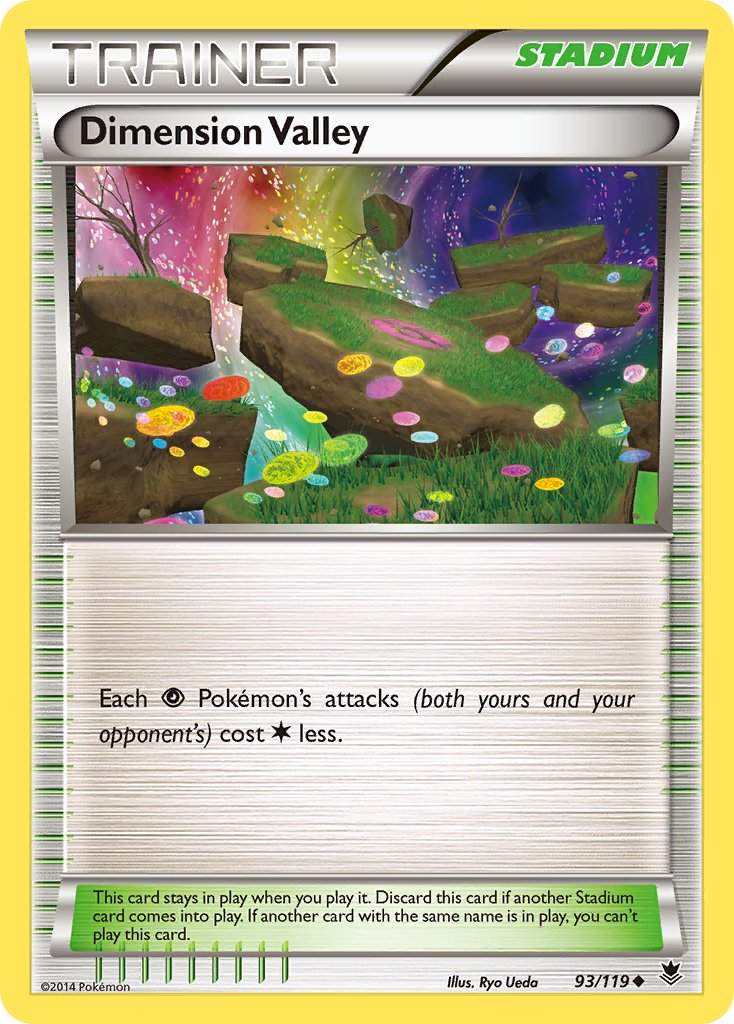 Dimension Valley Pokémon card