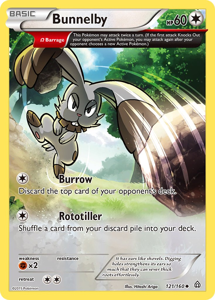 Bunnelby Pokémon card