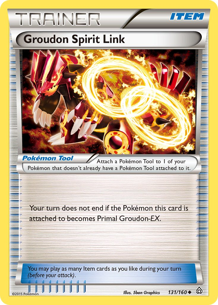 Groudon Spirit Link Pokémon card