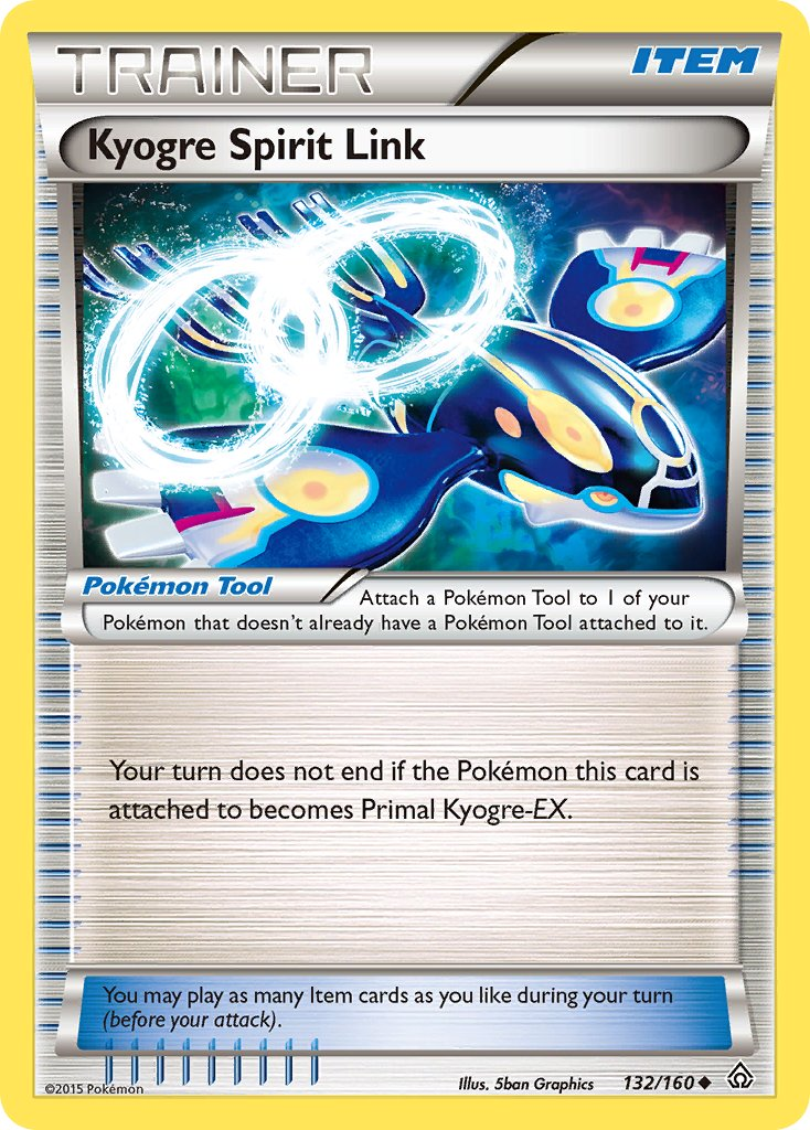Kyogre Spirit Link Pokémon card