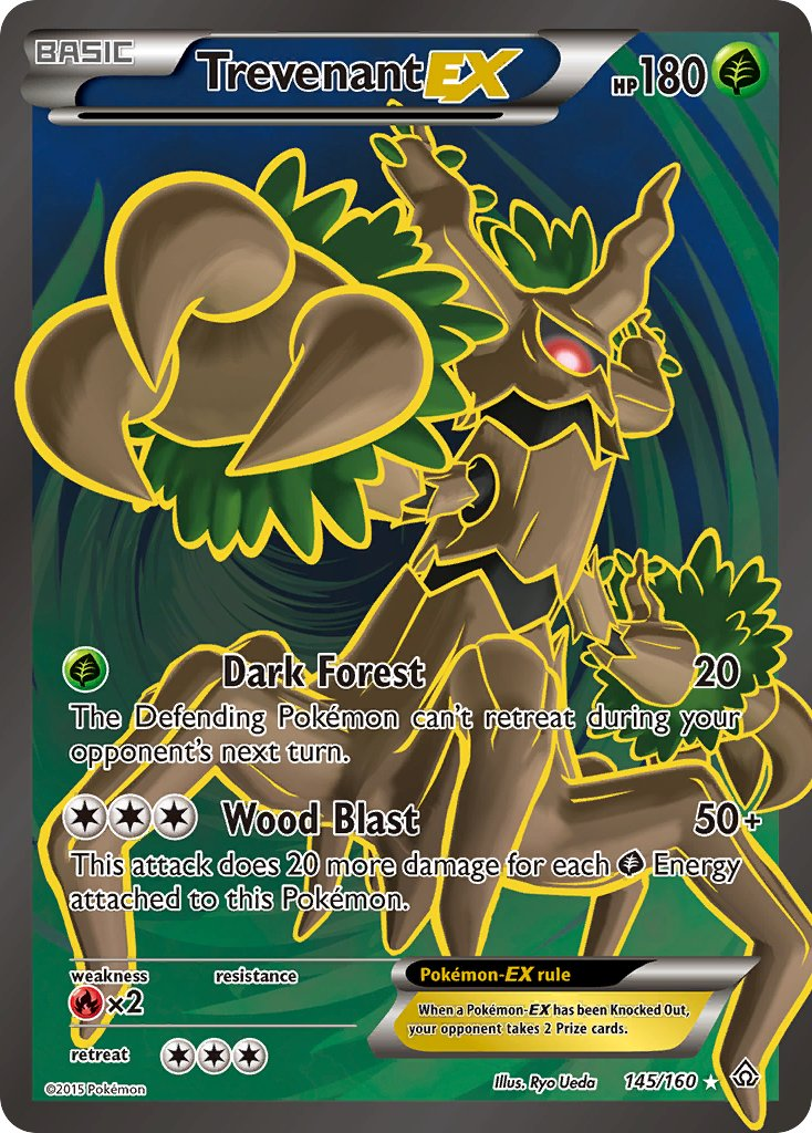 Trevenant EX Pokémon card