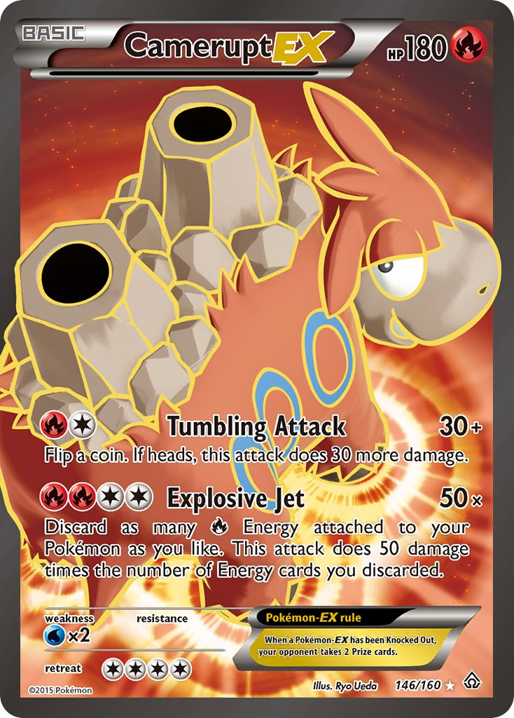 Camerupt EX Pokémon card