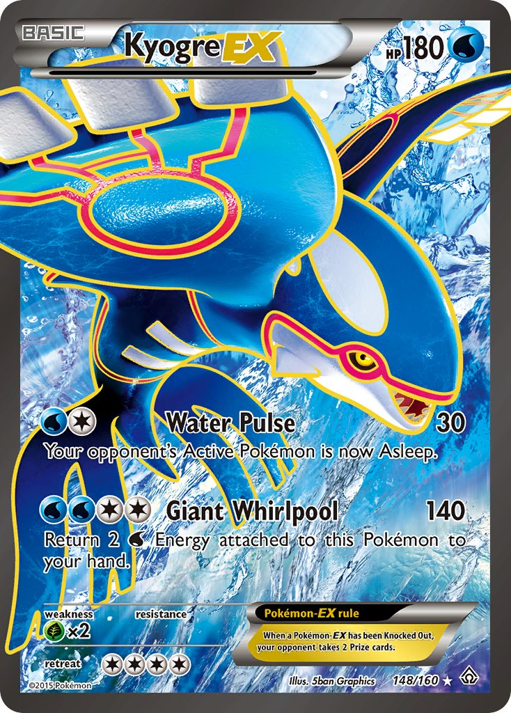 Kyogre EX Pokémon card