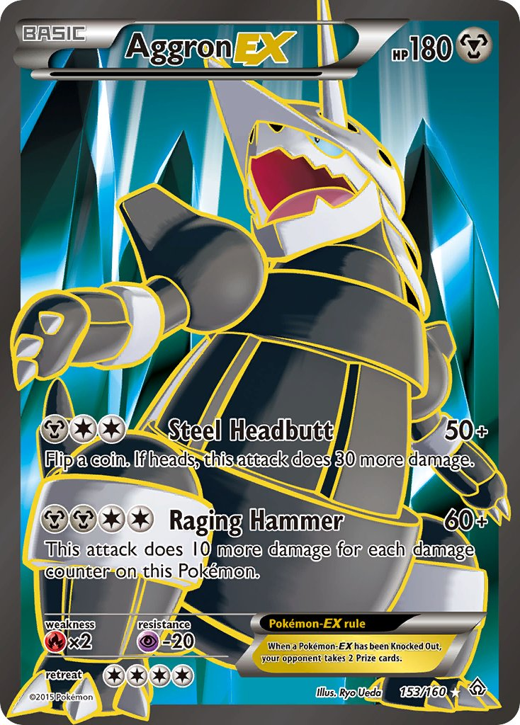 Aggron EX Pokémon card