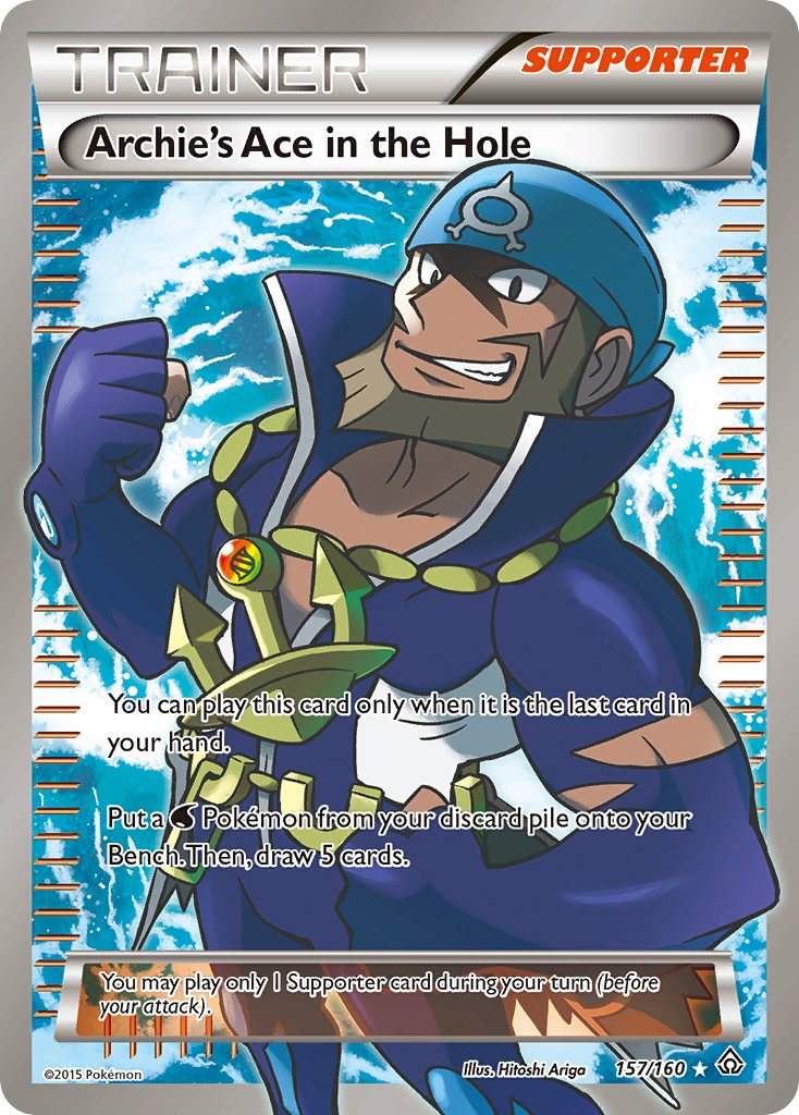 Archie's Ace in the Hole Pokémon card