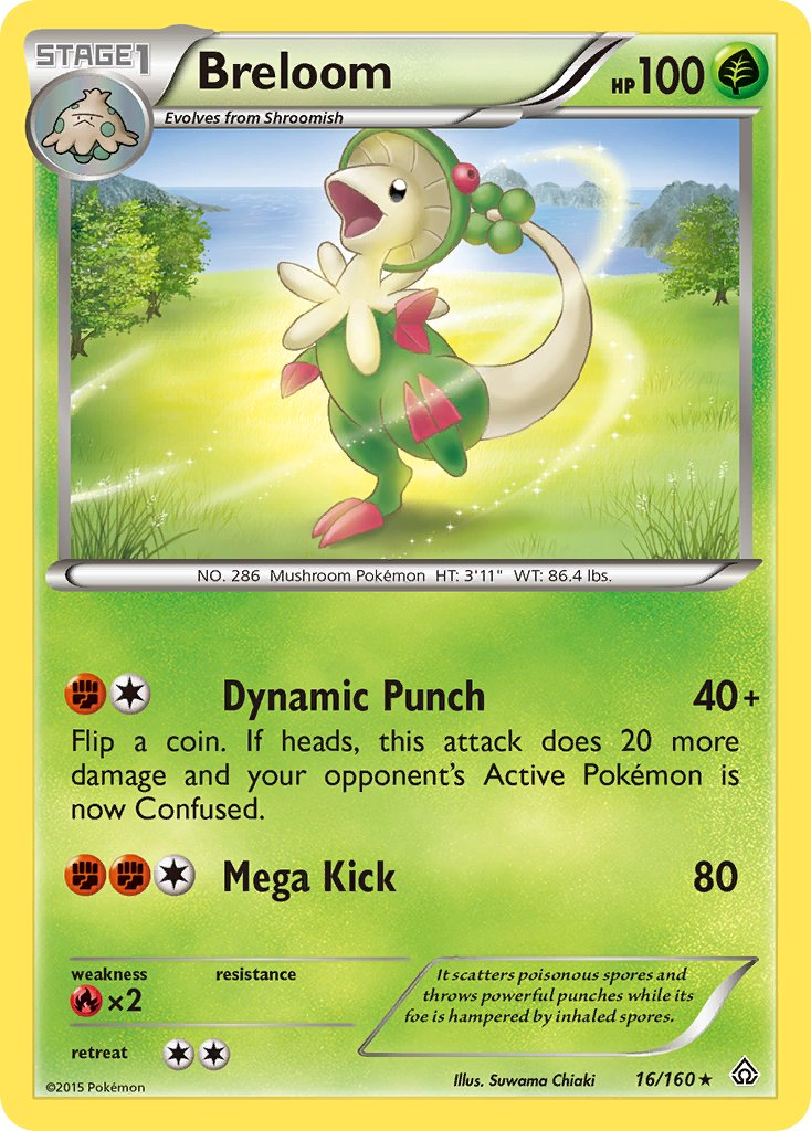 Breloom Pokémon card