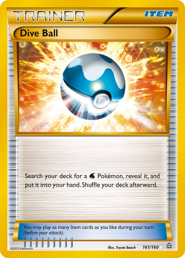 Dive Ball Pokémon card