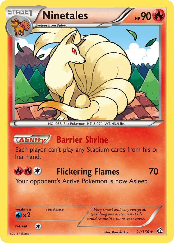 Ninetales Pokémon card