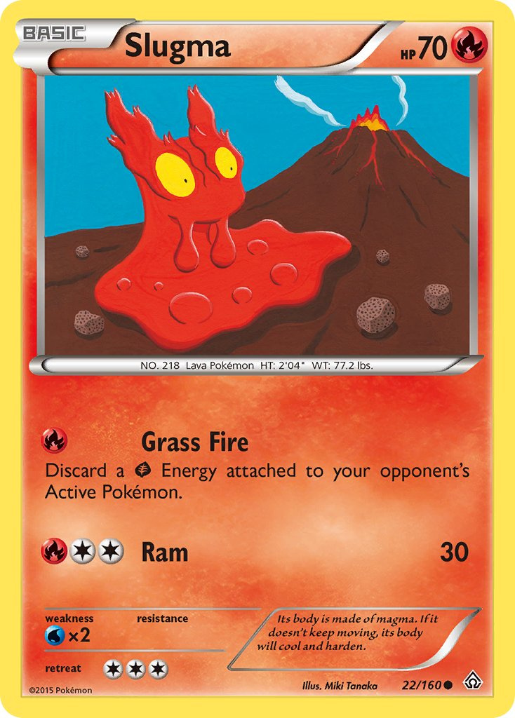 Slugma Pokémon card