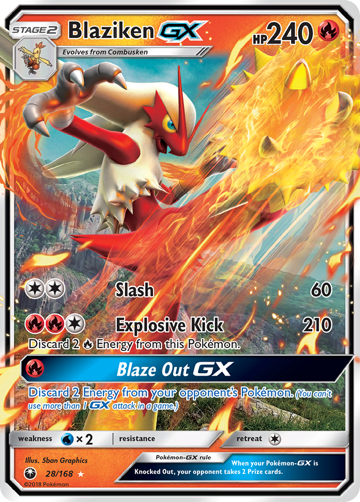 Blaziken Pokémon card