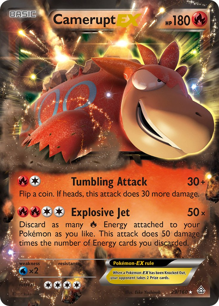 Camerupt EX Pokémon card
