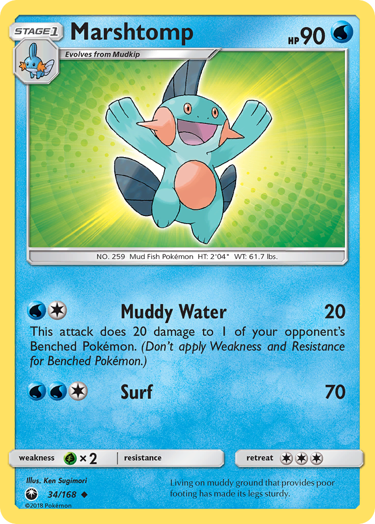 Marshtomp Pokémon card