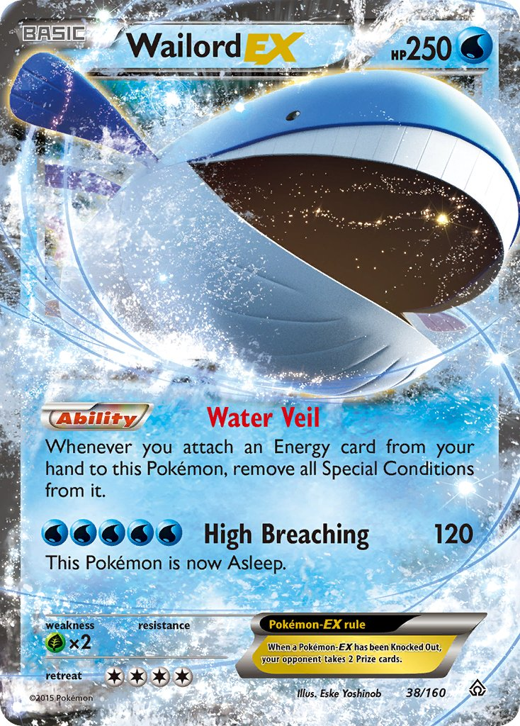 Wailord EX Pokémon card