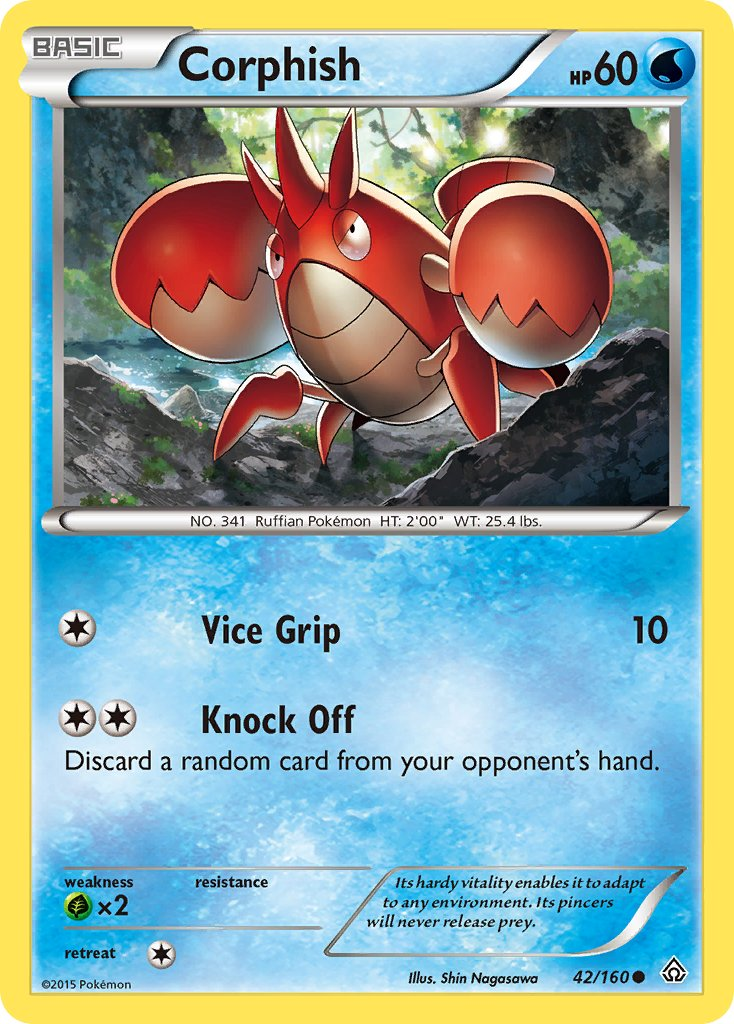 Corphish Pokémon card