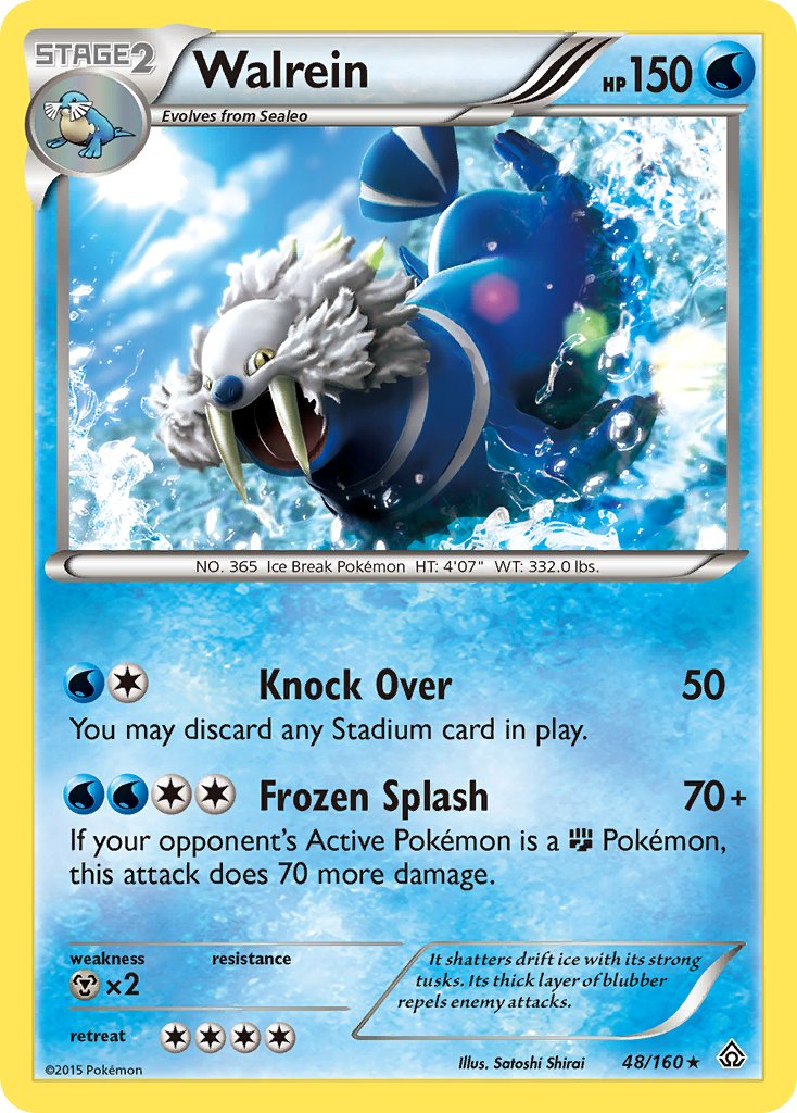 Walrein Pokémon card