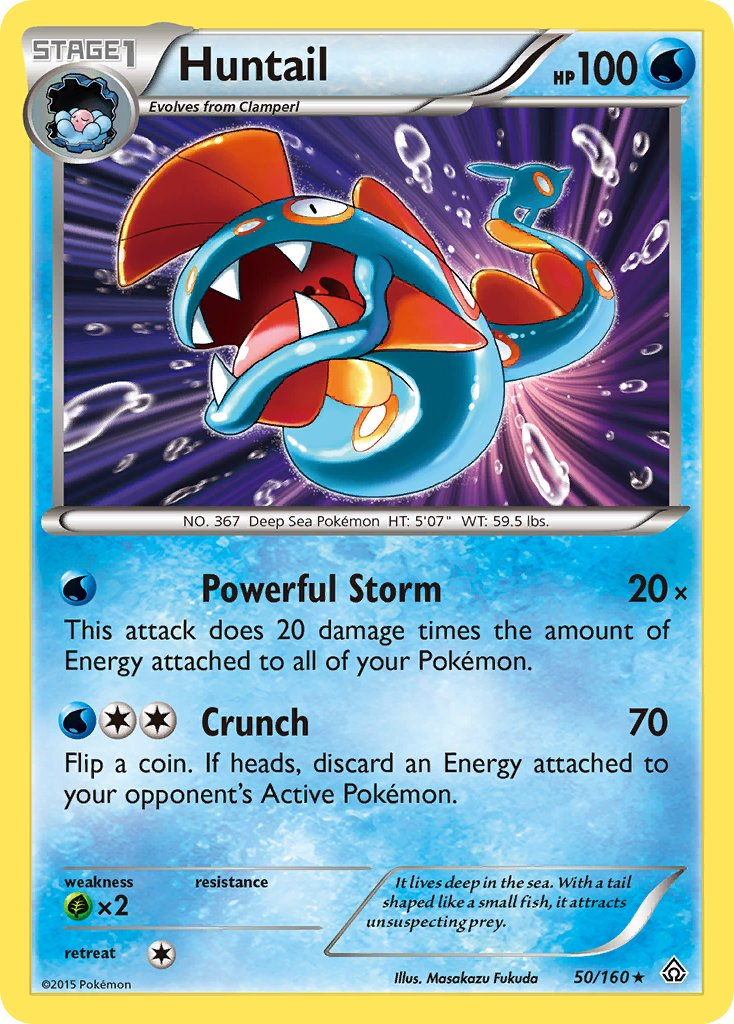 Huntail Pokémon card