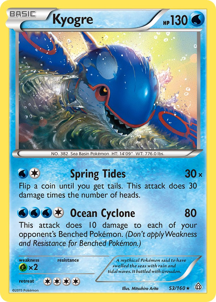 Kyogre Pokémon card