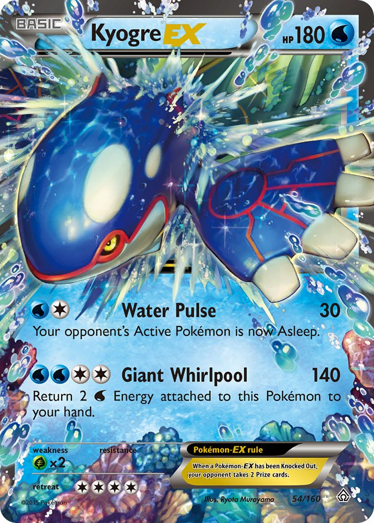 Kyogre EX Pokémon card