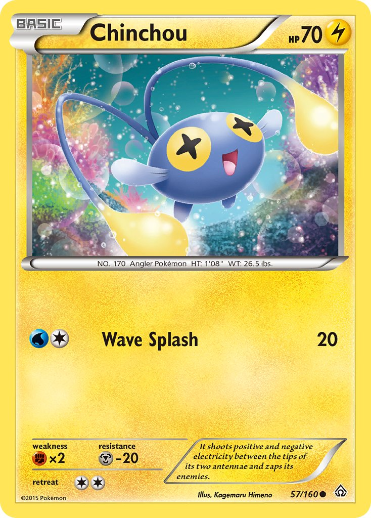 Chinchou Pokémon card
