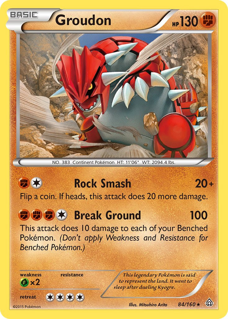 Groudon Pokémon card