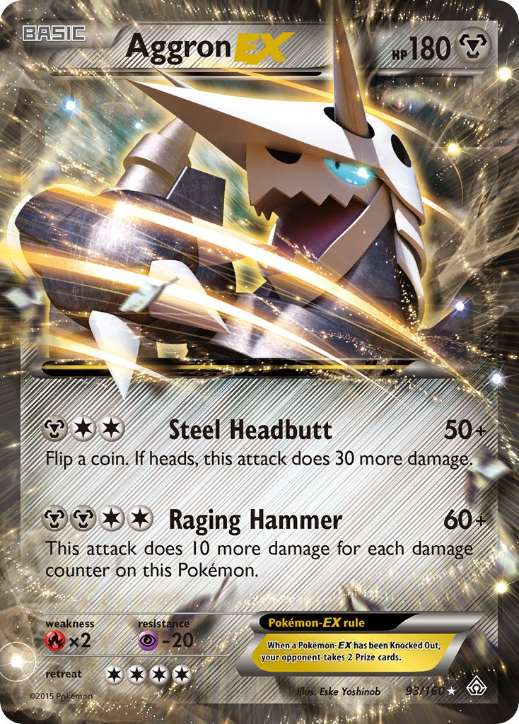 Aggron EX Pokémon card