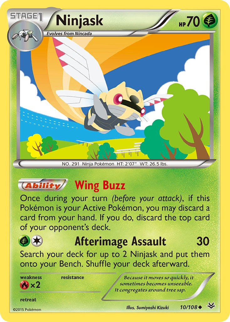 Ninjask Pokémon card